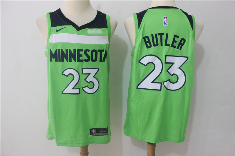 Men Minnesota Timberwolves #23 Butler Green Game Nike NBA Jerseys
